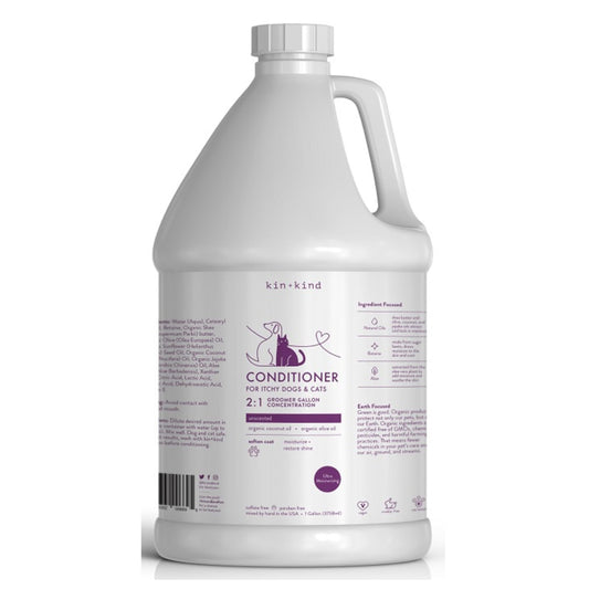 Kin+Kid Groomer Gallon Conditioner Moisturize 128oz. 2:1 Dilution