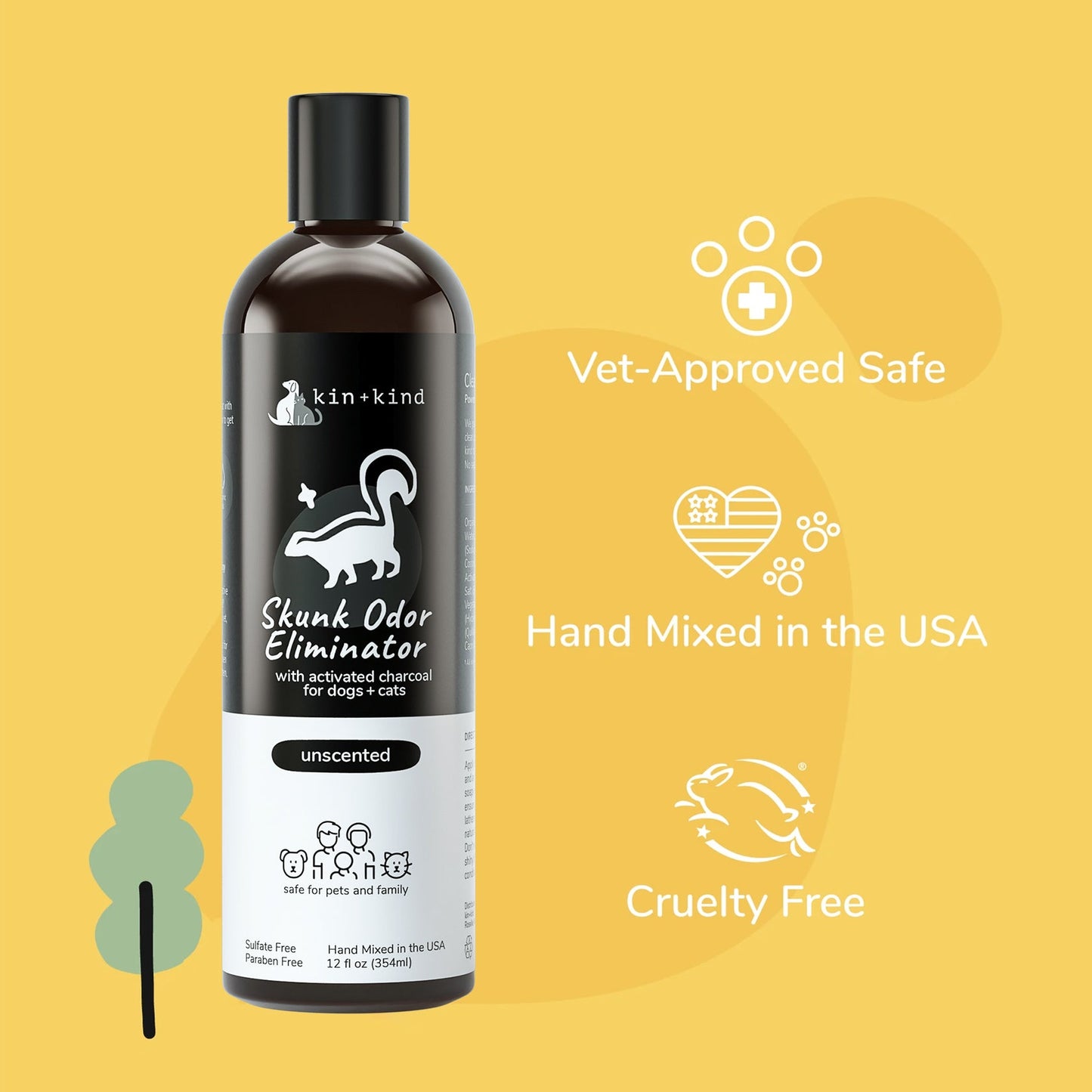 Kin+Kid Shampoo Skunk Eliminator 12oz.