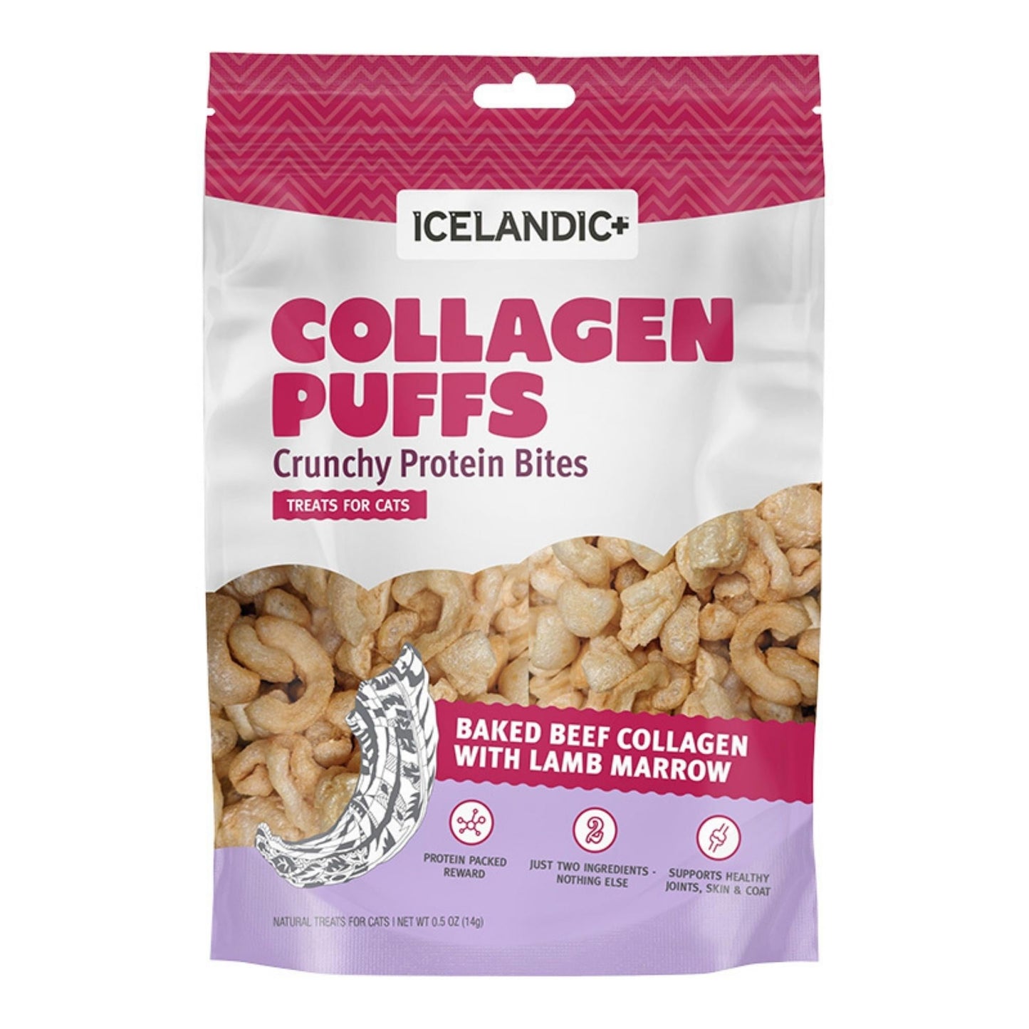 Icelandic Cat Beef Collagen Puffs With Marrow 0.5oz.