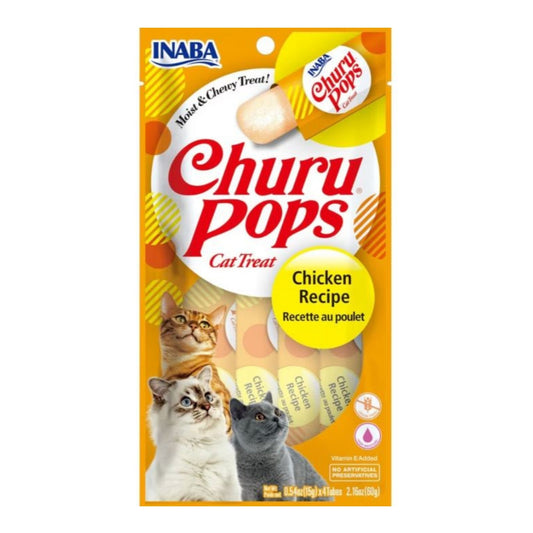 Inaba Cat Churu Pop Chicken 6Ct /2.16Oz