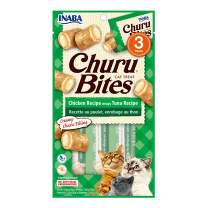 Inaba Churu Bites Cat Treats Tuna .35oz.-3 Pk (Case of 6)