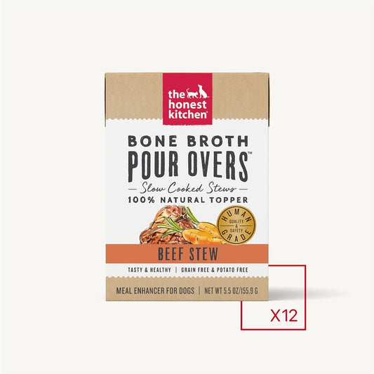 The Honest Kitchen Dog Pour Bone Broth Beef 5.5oz. (Case of 12)