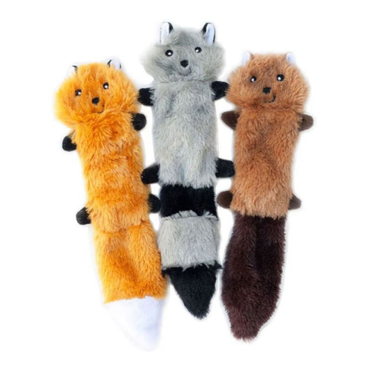 Zippypaws Skinny Peltz Pack of 3 Assorted Small