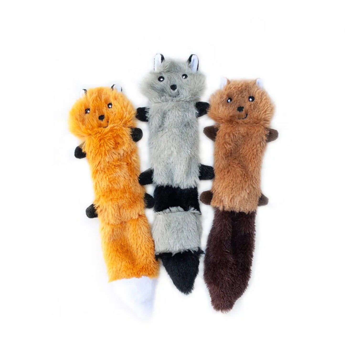 Zippypaws Skinny Peltz Pack of 3 Assorted Small