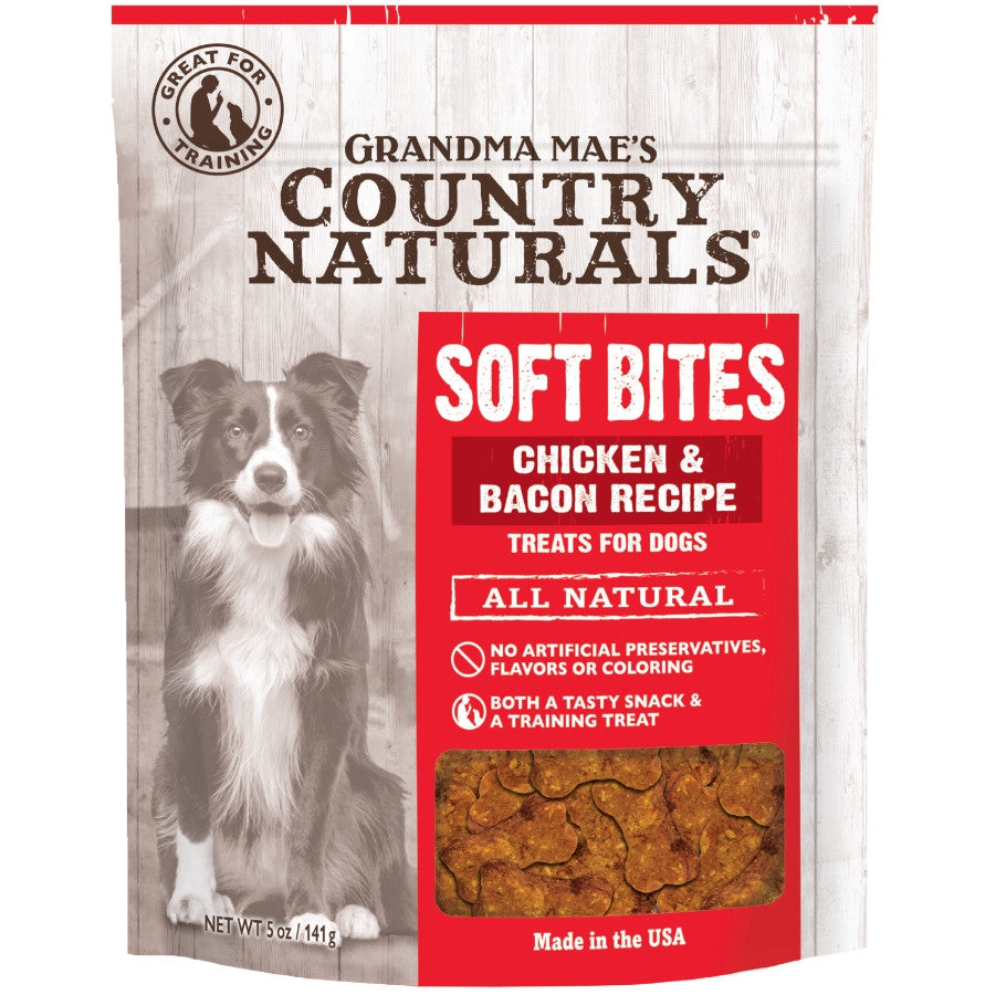 Grandma Mae's Country Naturals Soft Bites Dog Treats Chicken & Bacon 1ea/5oz.