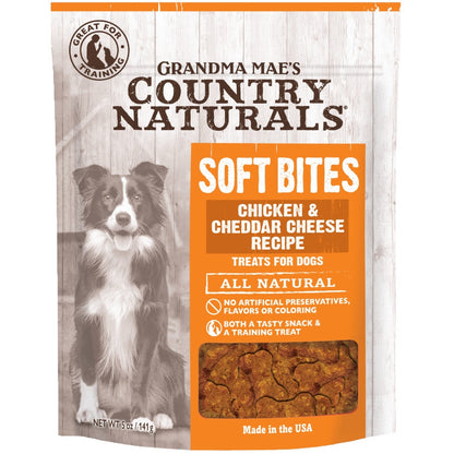 Grandma Mae's Country Naturals Soft Bites Dog Treats Chicken & Cheddar 1ea/5oz.