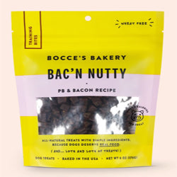 Bocces Bakery Dog Training Bacon Nutty 6oz.