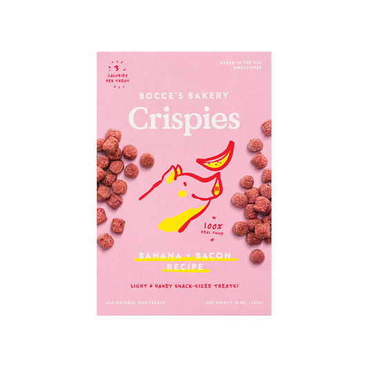 Bocces Dog Crispies Bacon And Banana 10oz.