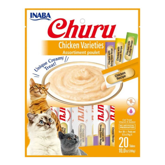 Inaba Cat Churu Chicken 20Ct/5Z Variety Bag