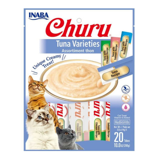 Inaba Cat Churu Tuna 5oz. Variety Bag (20 Count)