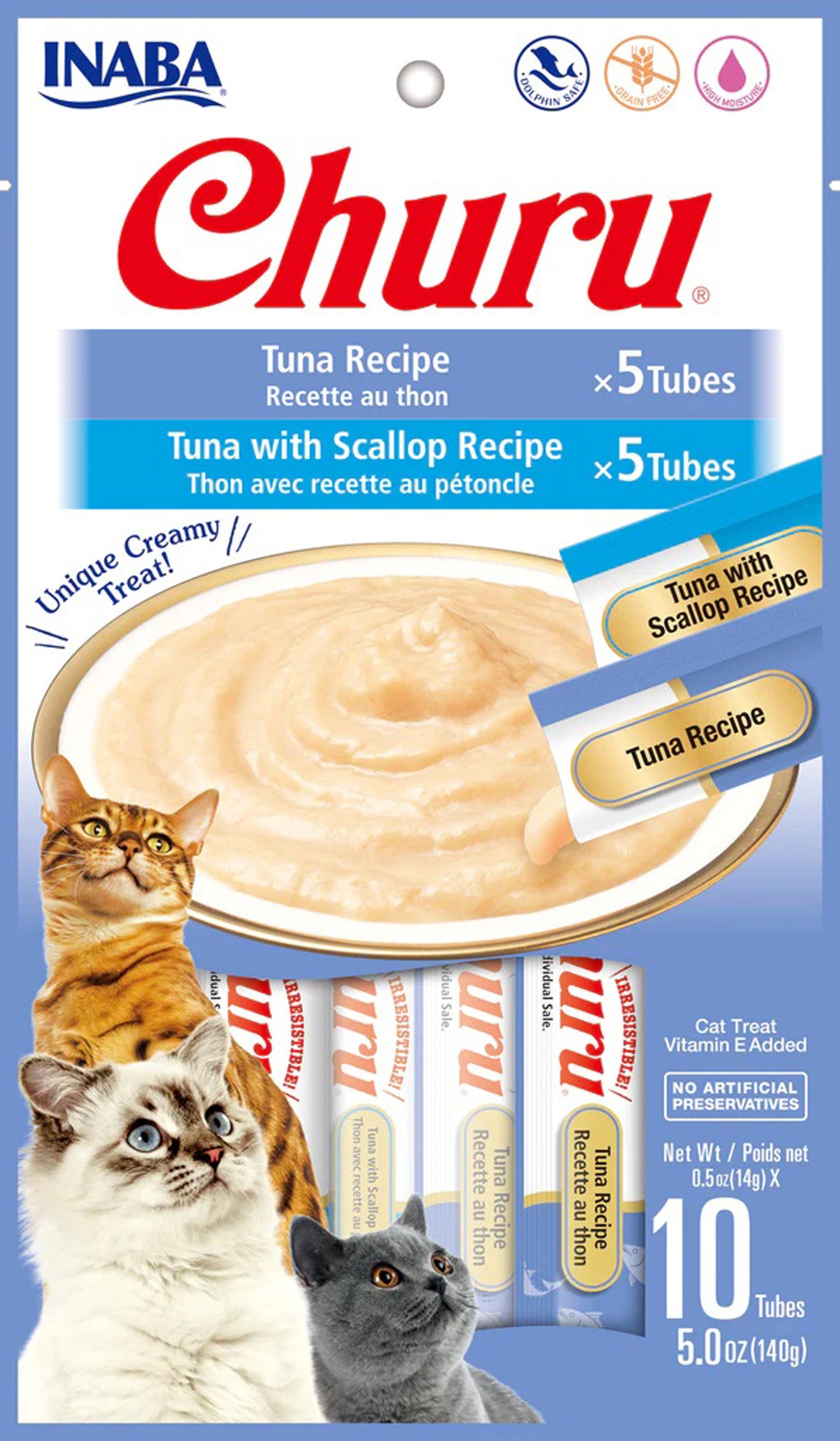 Inaba Cat Churu Tuna 10Ct/5Oz Variety Bag