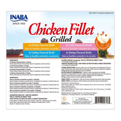 Inaba Chicken Fillet Grilled Variety Pack Assorted .9oz.-10 Pk