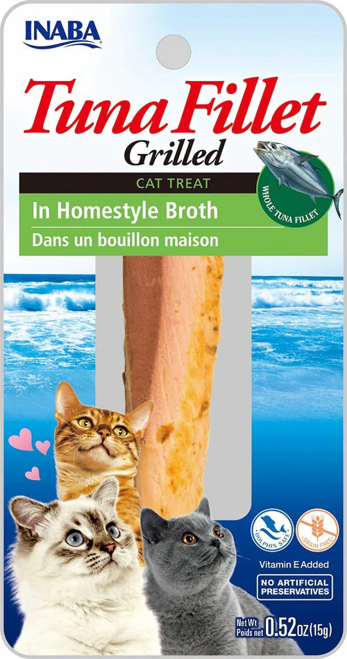 Inaba Cat Grill Fil Tuna/Homestyle Broth 0.5Oz/6Ct.