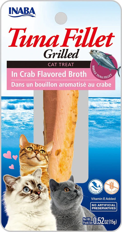 Inaba Cat Grill Fil Tuna /Crab Broth 0.5Oz/6Ct.