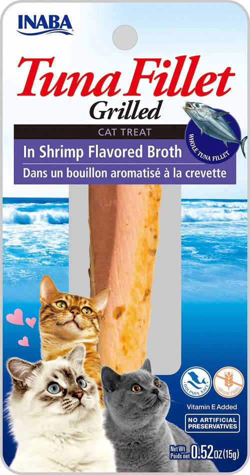 Inaba Cat Grill Fil Tuna/Shrimp Broth 0.5Oz/6Ct.