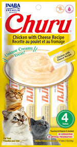 Inaba Cat Churu Puree Chicken Cheese 0.52Oz/6Ct