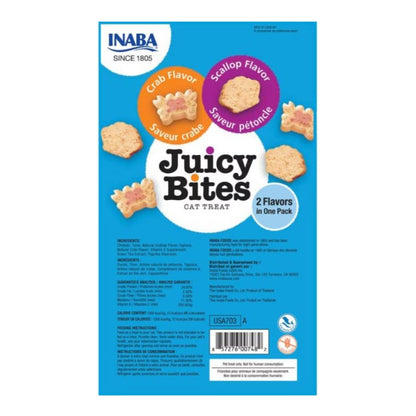 Inaba Juicy Bites Cat Treats Scallop/Crab .4oz.-3 Pk (Case of 6)