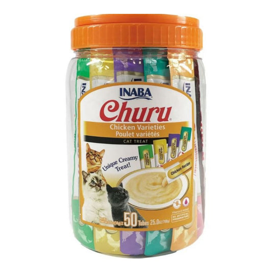 Inaba Cat Churu Chicken 50Ct Jar