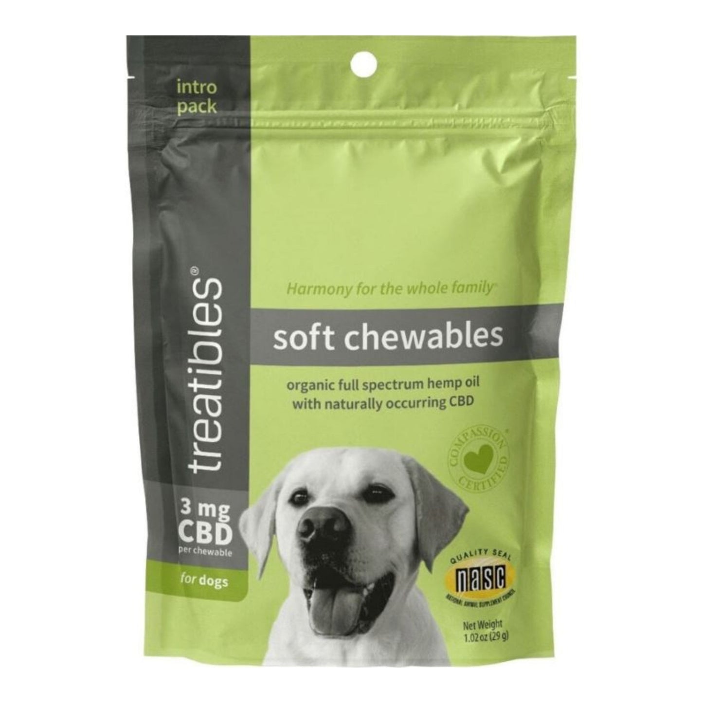 Treatibles Hemp Soft Chewables For Dogs Beef 12 Ct