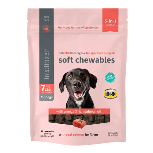 Treatibles Extra Strength Dog Soft Chews Salmon 7 Mg-12 Pk