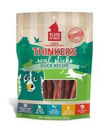 Plato Dog Treats Thinkers Duck Sticks 10oz.