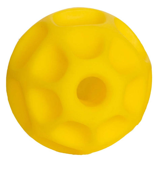 Starmark Treat Dispensing Tetraflex Dog Toy Yellow 1ea/LG