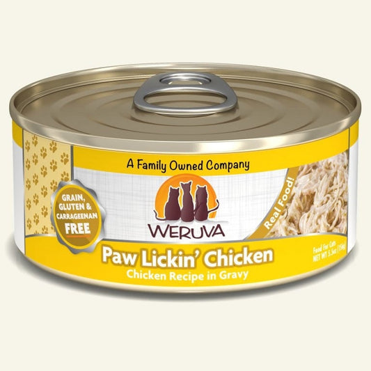 Weruva Cat Paw Lickin Chicken Chicken Recipe in Gravy 5.5oz. (Case of 24)