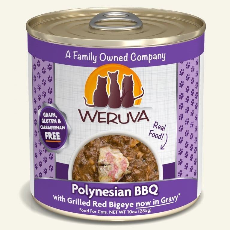 Weruva Cat Polynesian BBQ with Grilled Red Bigeye in Gravy 10oz. (Case of 12)