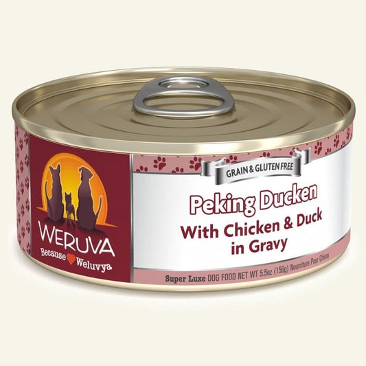 Weruva Dog Peking Ducken with Chicken and Duck in Gravy 5.5oz. (Case of 24)