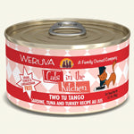 Cats In The Kitchen Two Tu Tango Sardine; Tuna and Turkey Recipe 6oz. (Case of 24)