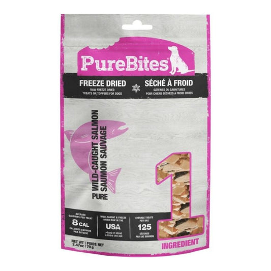 Purebites Freeze Dried Dog Treats  Salmon 2.47oz.