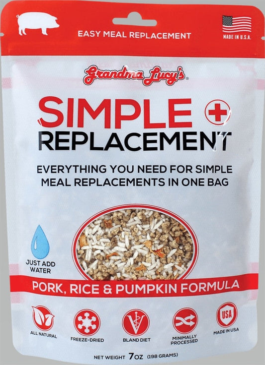 Grandma Lucys Dog Freeze Dried Simple Replacement Pork 7 oz.