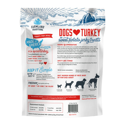 Farmland Traditions Dogs Love Turkey and Sweet Potato Dog Treats 1ea/16oz.