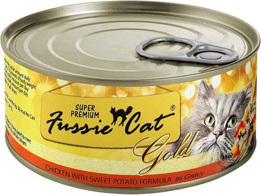 Fussie Cat Gold Chicken Sweet Potato 2.82oz. (Case of 24)