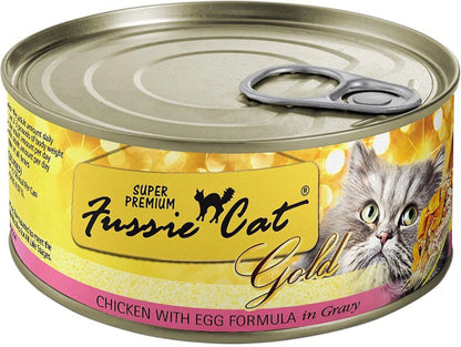 Fussie Cat Gold Chicken Egg Gravy 2.82oz. (Case of 24)