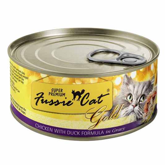 Fussie Cat Gold Chicken Duck Gravy 2.82oz. (Case of 24)