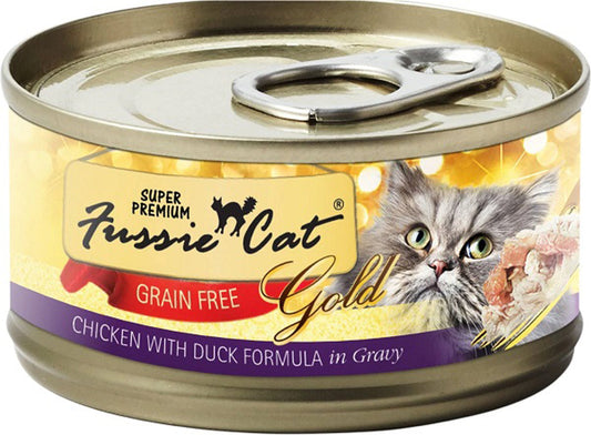 Fussie Cat Chicken With Duck In Gravy 5.5oz. (Case of 24)