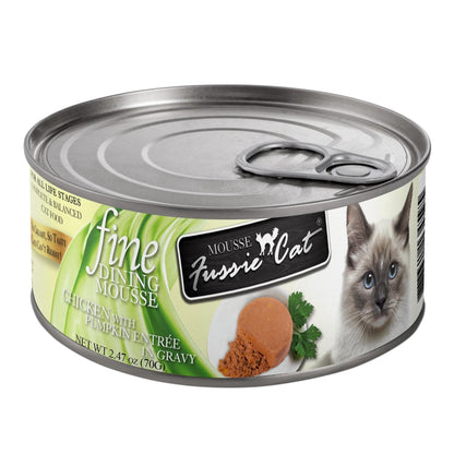 Fussie Cat Fine Dining Mousse Chicken with Pumpkin 2.47oz. (Case of 24)