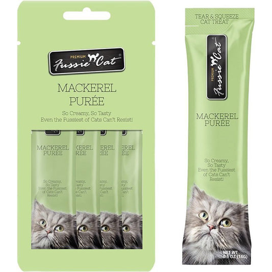 Fussie Cat Puree Mackerel 2oz/18count