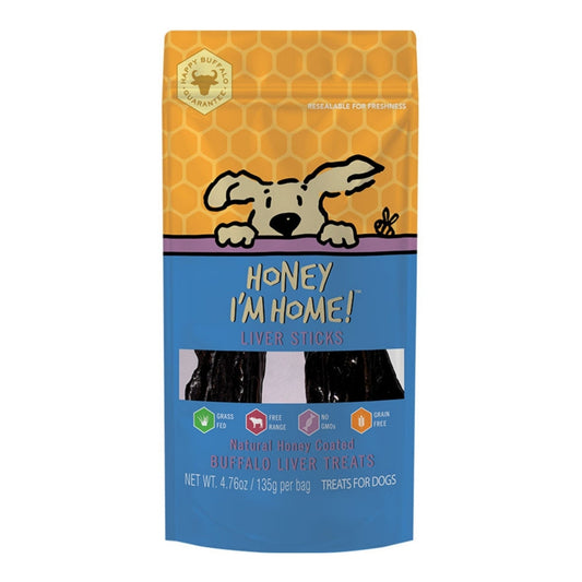 Honey Im Home Dog Buffalo Liver Sticks 4.76oz.