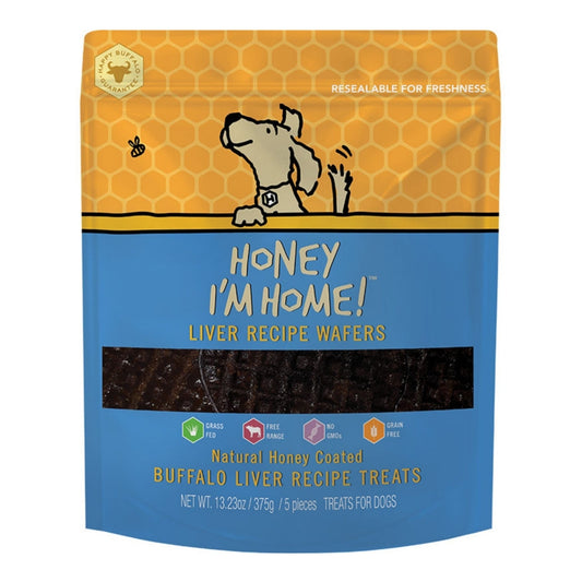 Honey Im Home Dog Buffalo Liver Wafer 5 Pack