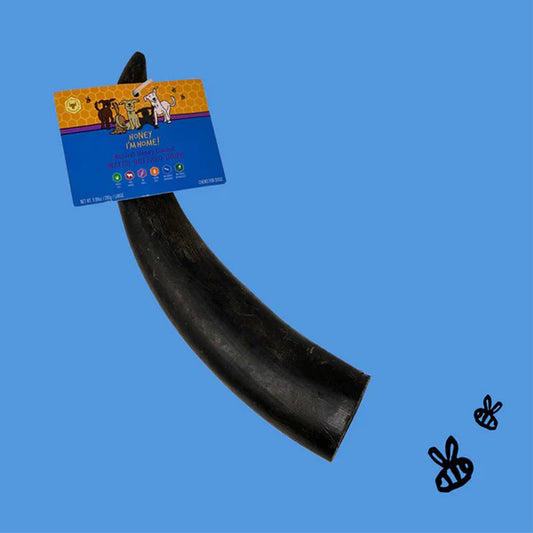 Honey Im Home Dog Buffalo Horn Large 10 Count Bulk