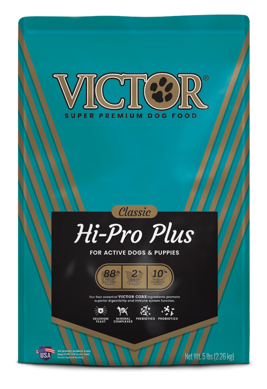 Victor Super Premium Dog Food Classic Hi-Pro Plus Dry Dog Food Beef 1ea/5 lb