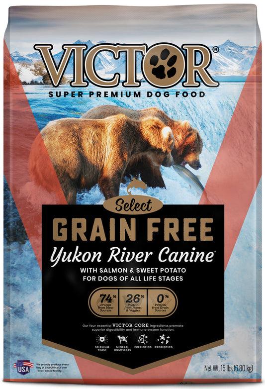 Victor Super Premium Dog Food Select Grain Free Dry Dog Food Yukon River 1ea/15 lb