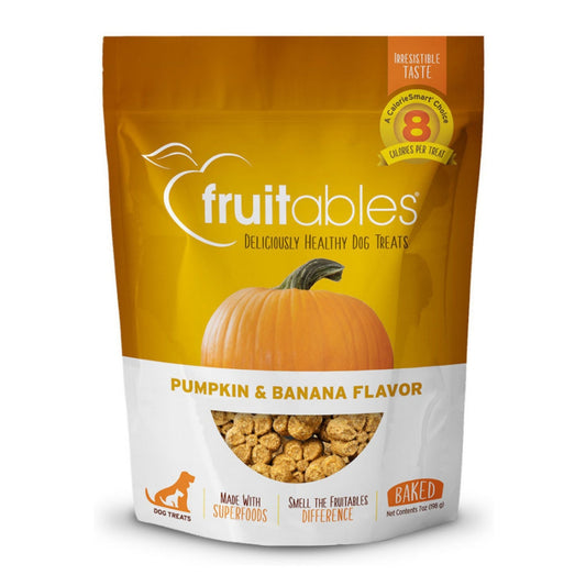 Fruitables Crunchy Baked Dog Treats Pumpkin Banana 1ea/7 oz