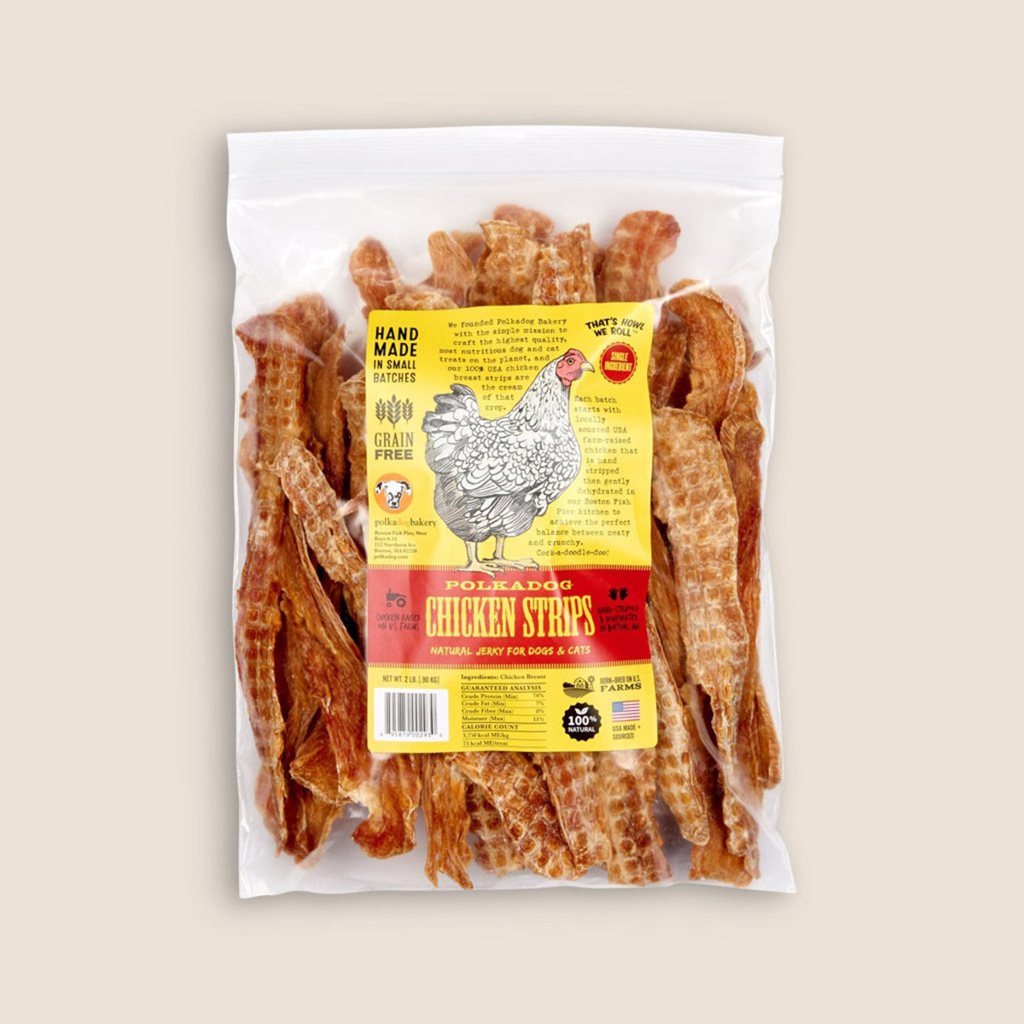 Polka Dog - Chicken Jerky Strips - 2Lb