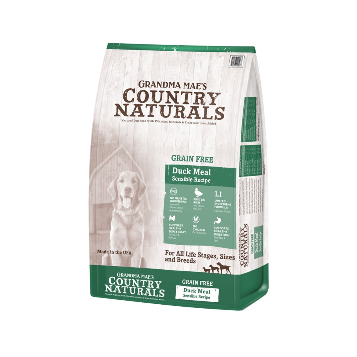 Grandma Mae's Country Naturals Grain Free Dry Dog Food Duck Meal Sensible 1ea/23 lb