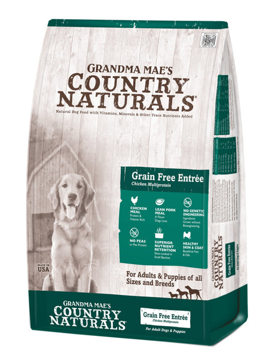 Grandma Mae's Country Naturals Premium All Natural Grain Free Dry Dog Food High-Protein Chicken 1ea/4 lb