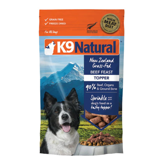 K9 Natural Dog Freeze-Dried Beef Topper 5oz.