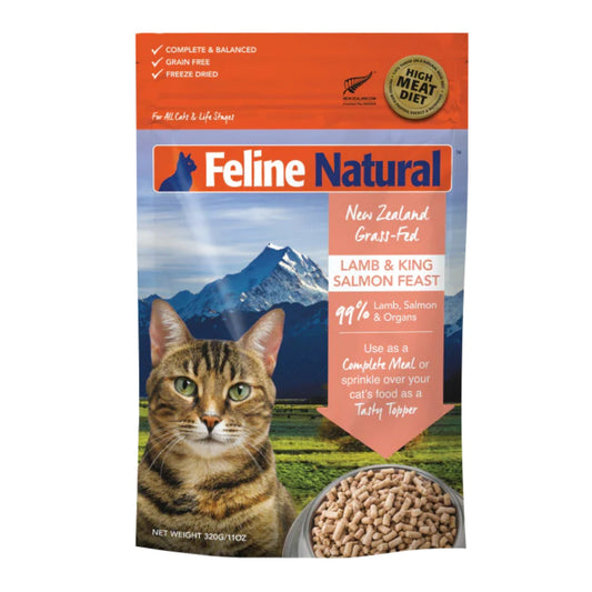 Feline Natural Cat Freeze-Dried Lamb Salmon 11oz.